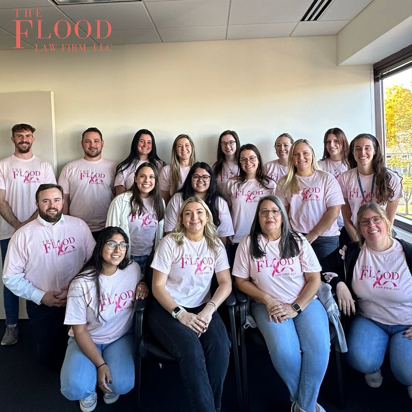 Breast Cancer Awareness Shirts For The Flood Law Firm