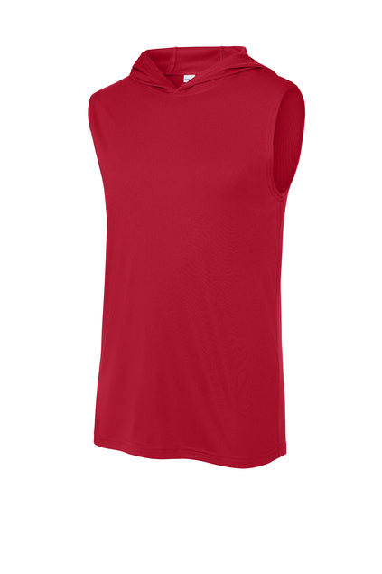 Healthy Hustle (Vertical Design) - Sleeveless Hoodie - Sport-Tek ST352H (2 Locations)