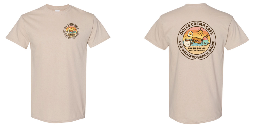 Dolce Crema Cafe - T-Shirt: Gildan 5000 (2 Locations)