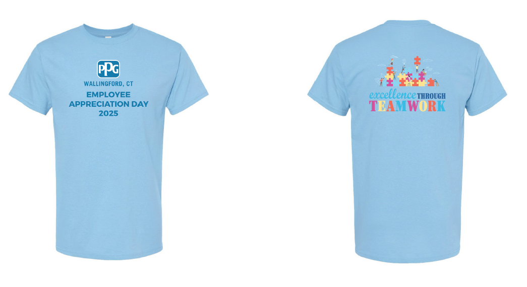 PPG Industries: 2025 Employee Appreciation: T-Shirt - M&O 4800 (2 Locations)